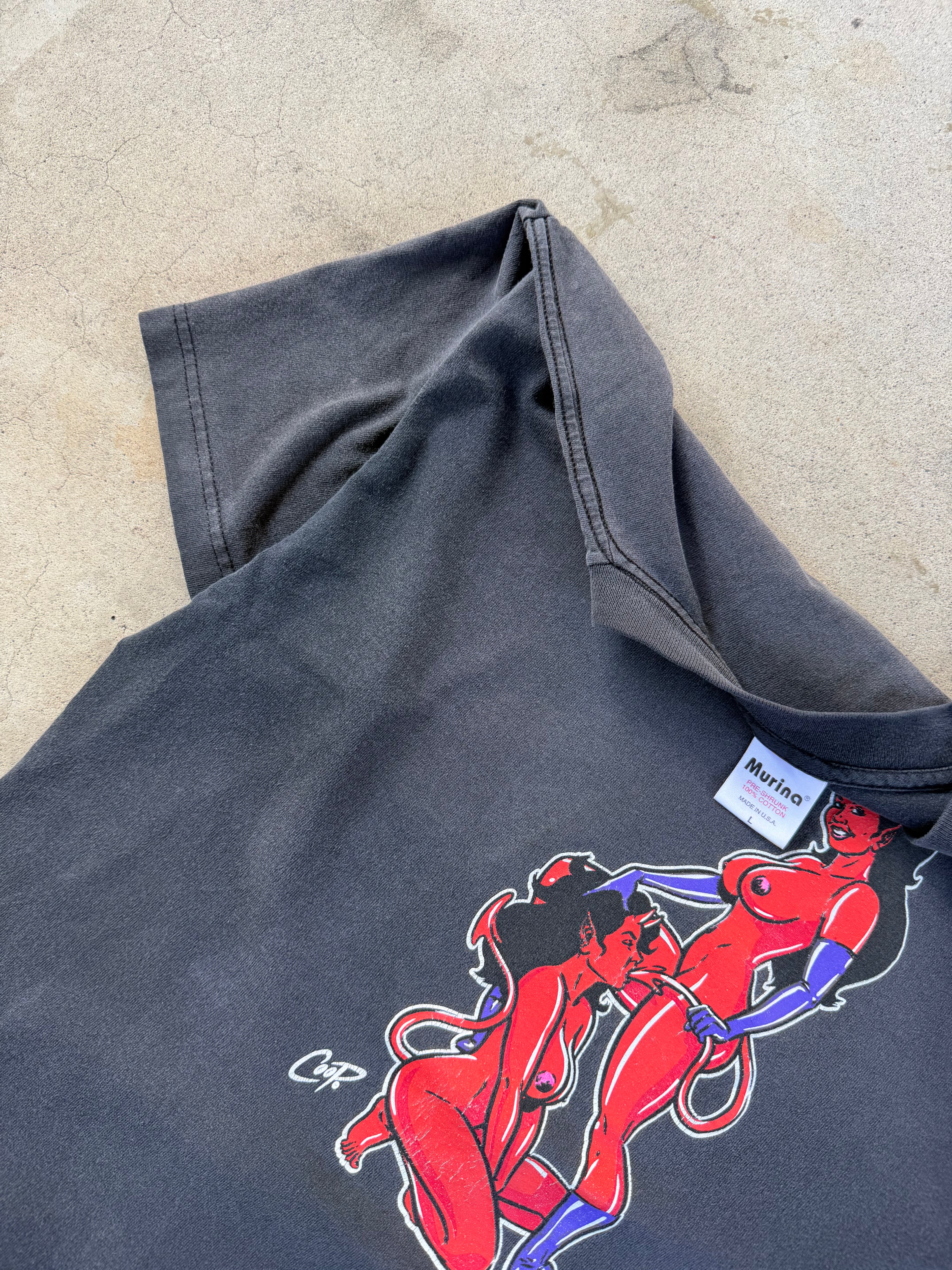 90s FADED Devil Strippers | XL