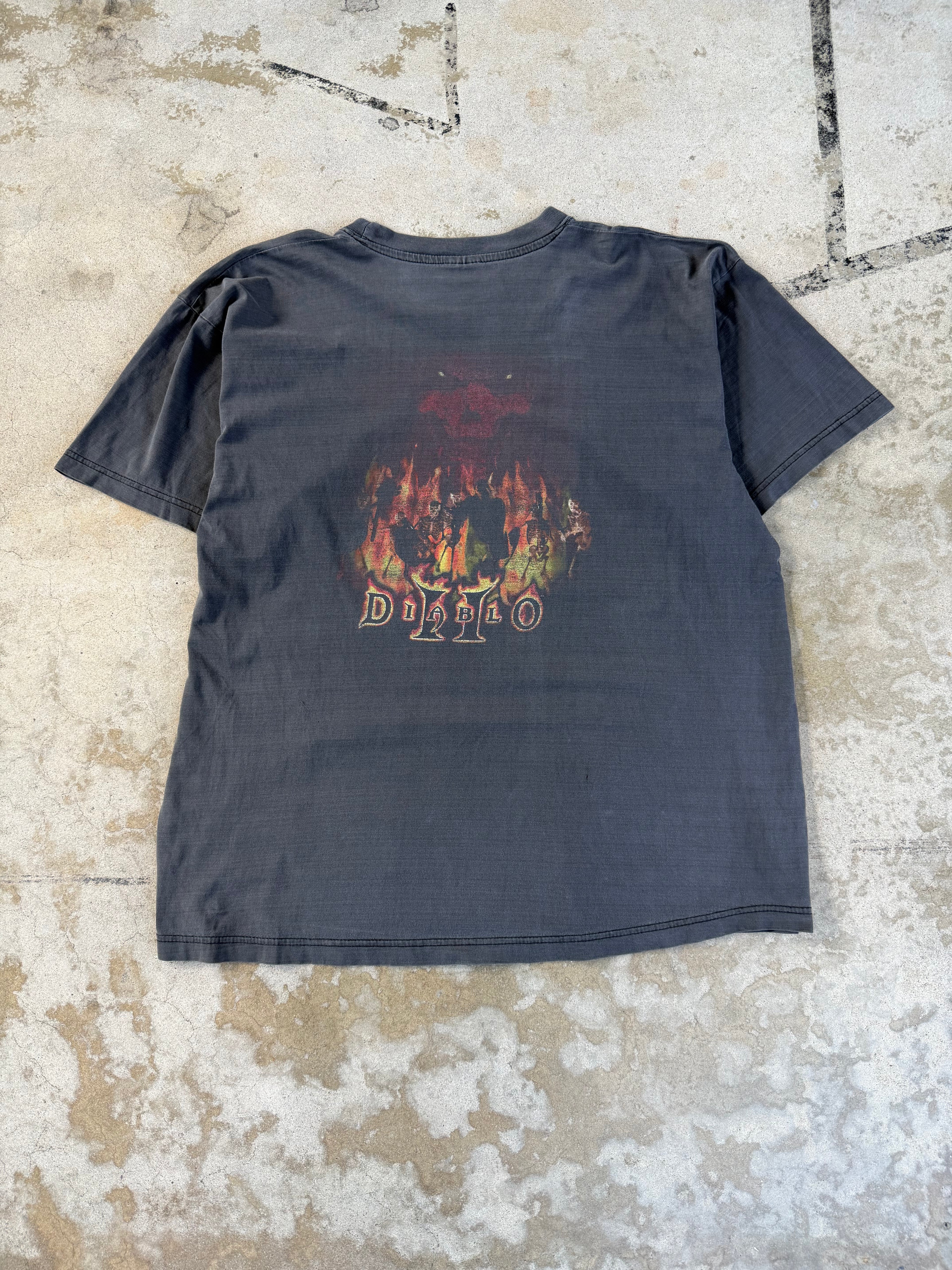 2000 Fader Diablo II Euro Video Game Promo Tee | XL