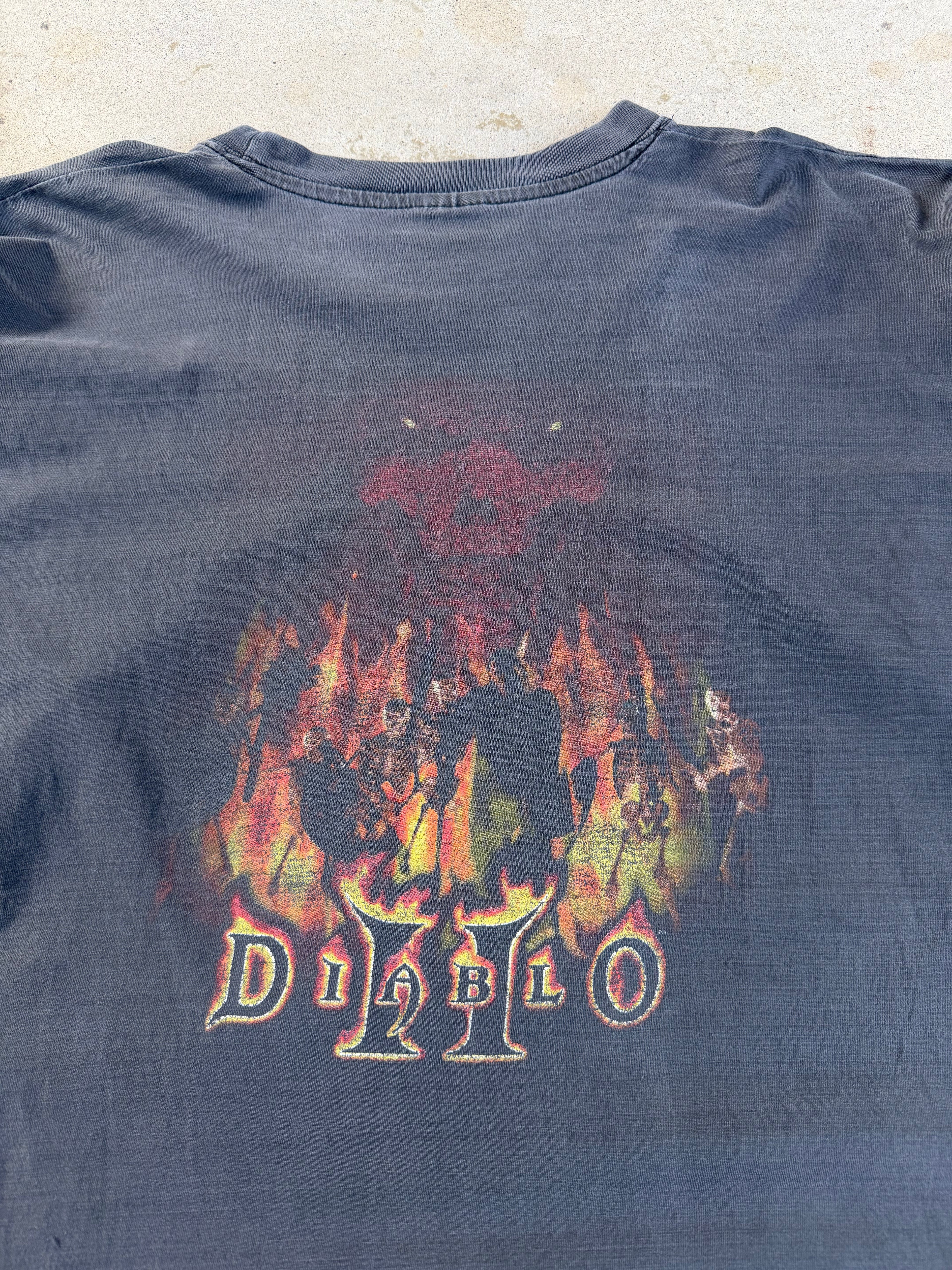 2000 Fader Diablo II Euro Video Game Promo Tee | XL