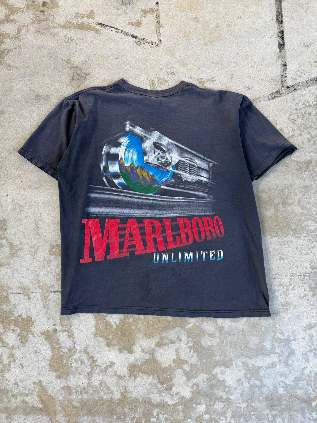 90s Faded Marlboro Train | XL