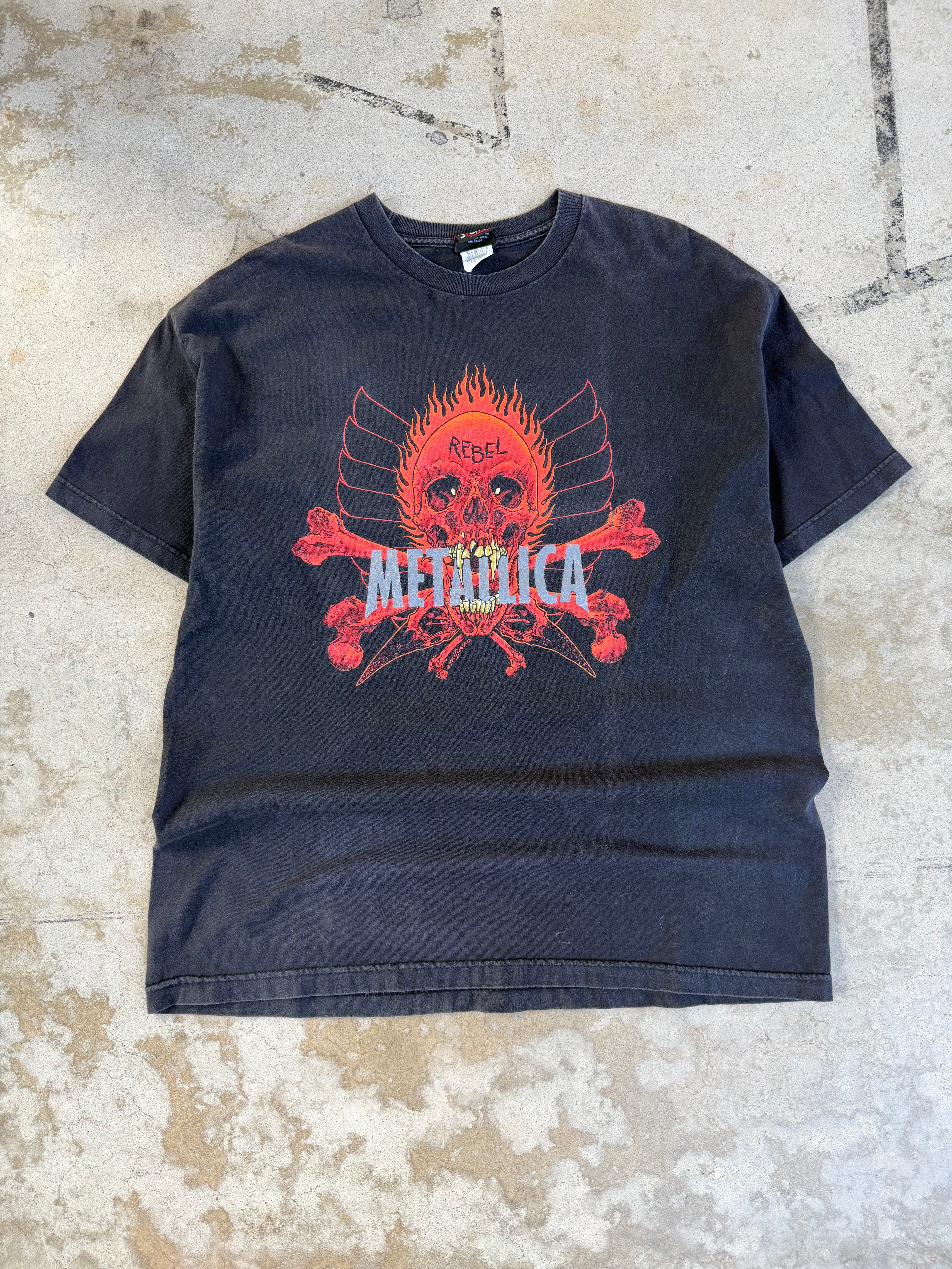 90s Metallica Rebel Band Tee | XXL