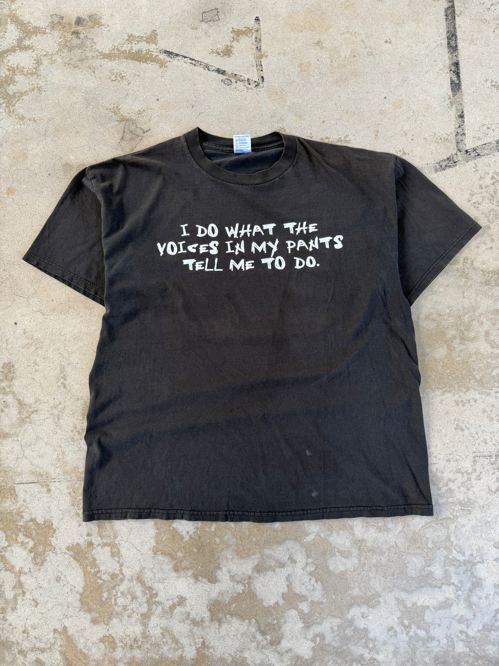 90s "Voices In My Pants Tell Me What To Do" Tee | XL