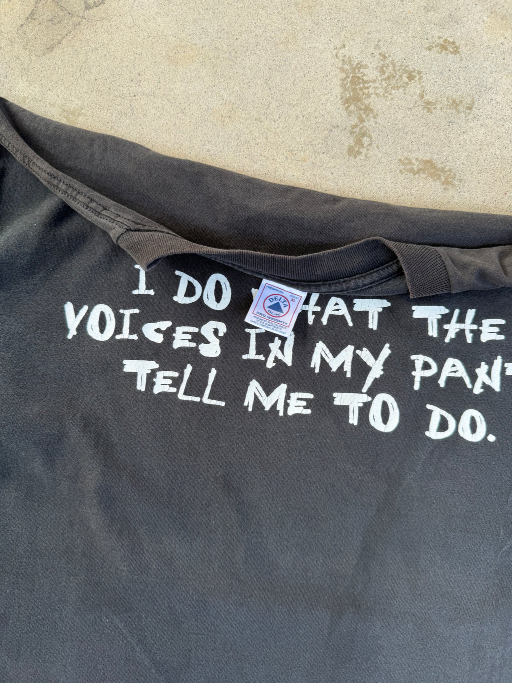 90s "Voices In My Pants Tell Me What To Do" Tee | XL