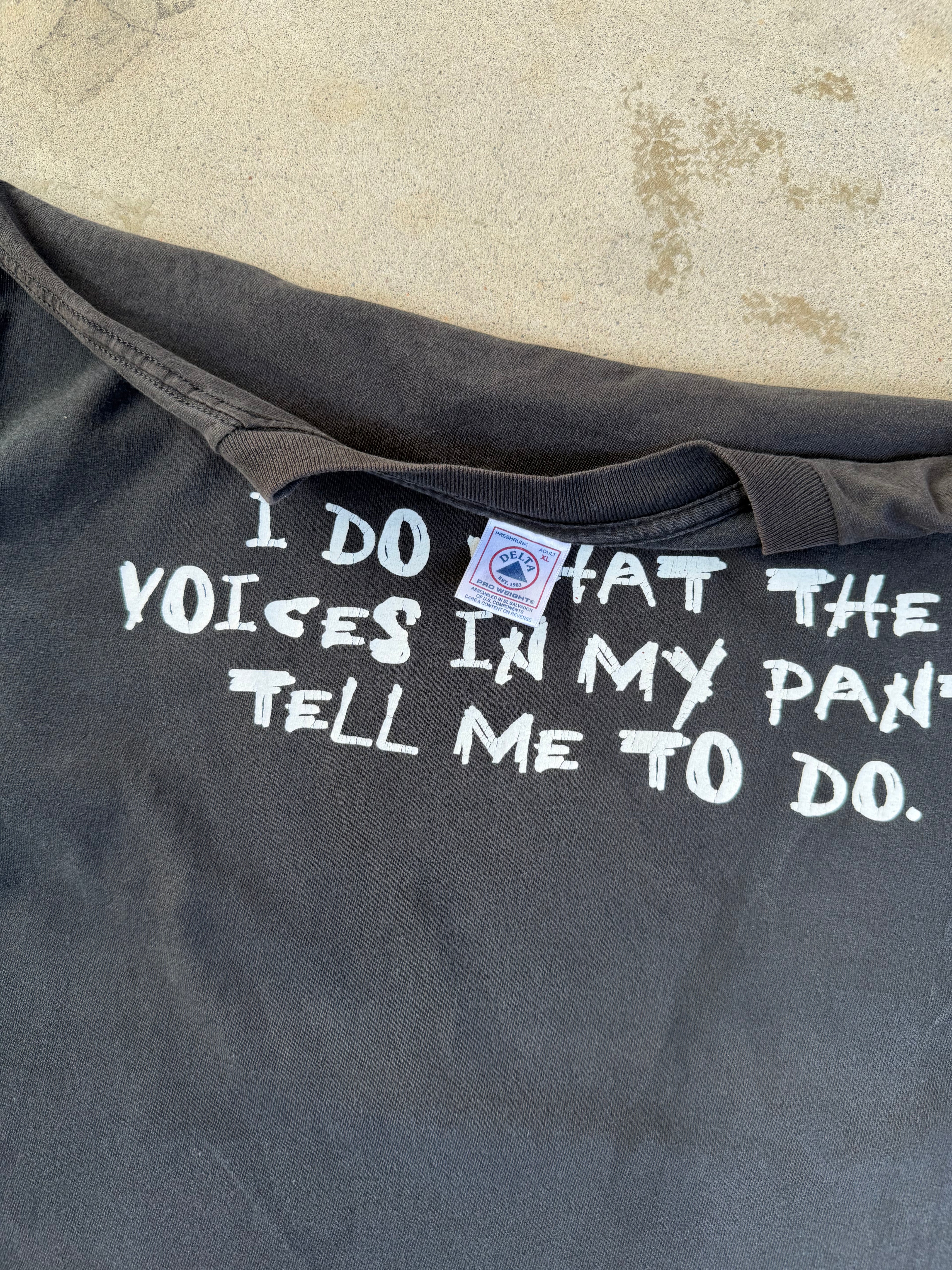 90s "Voices In My Pants Tell Me What To Do" Tee | XL