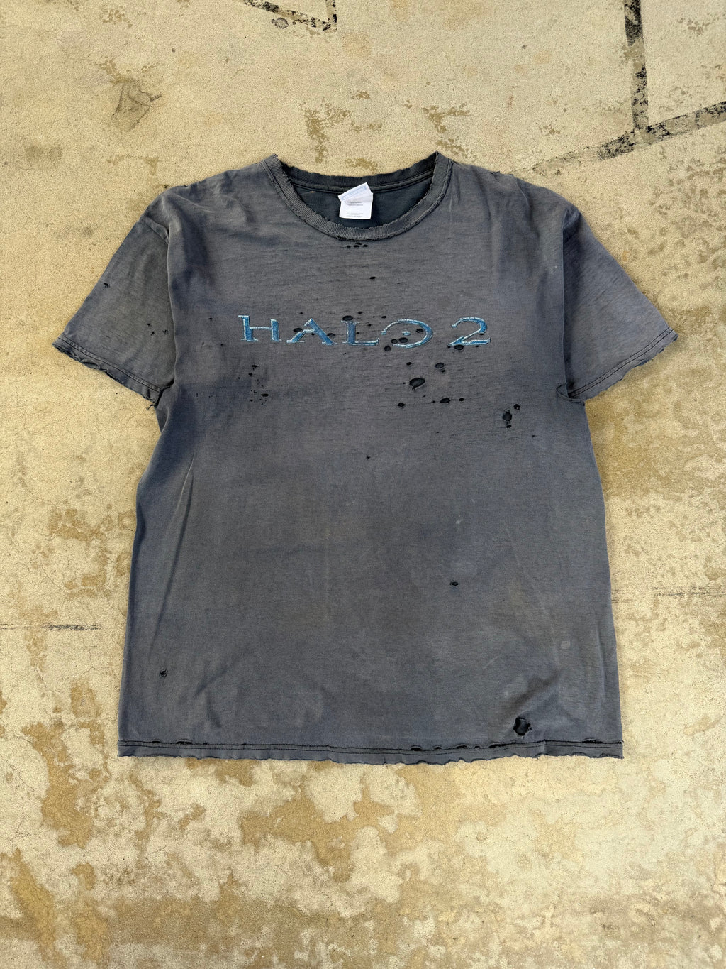 00s SMOKED/Thrashed Halo 2 Promo Tee | L