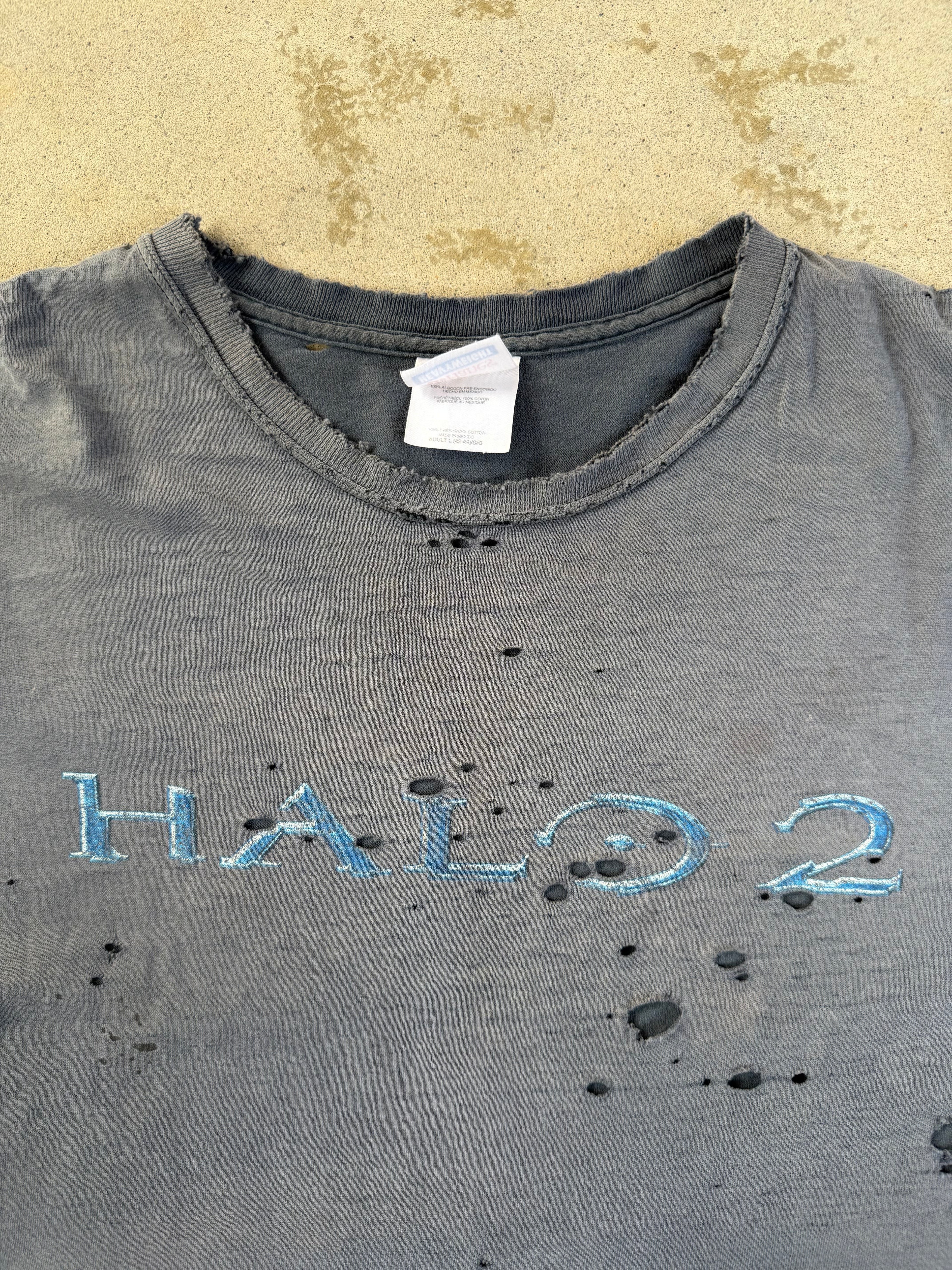 00s SMOKED/Thrashed Halo 2 Promo Tee | L