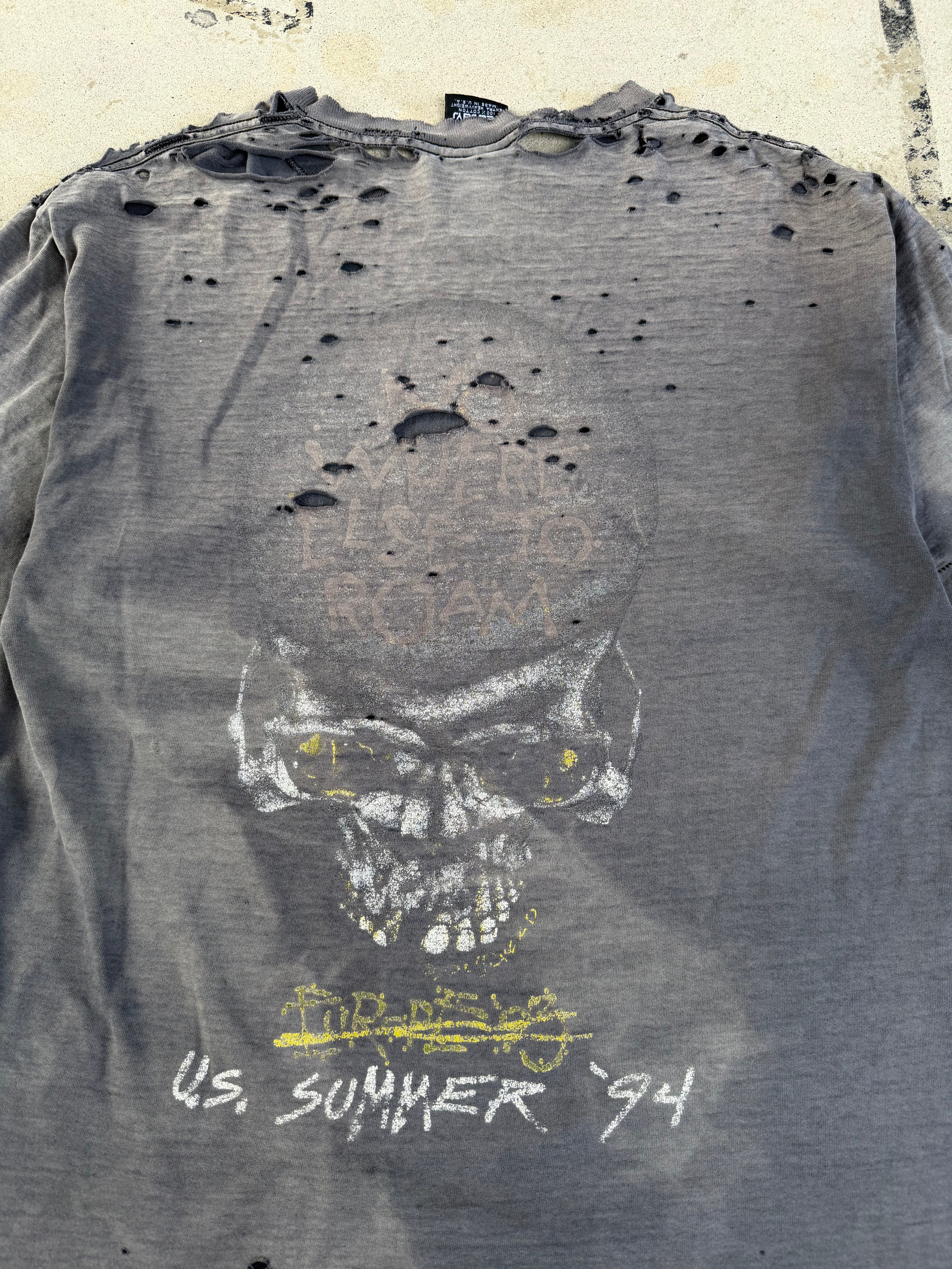 90s Thrashed/Smoked Metallica Band Tee | XL