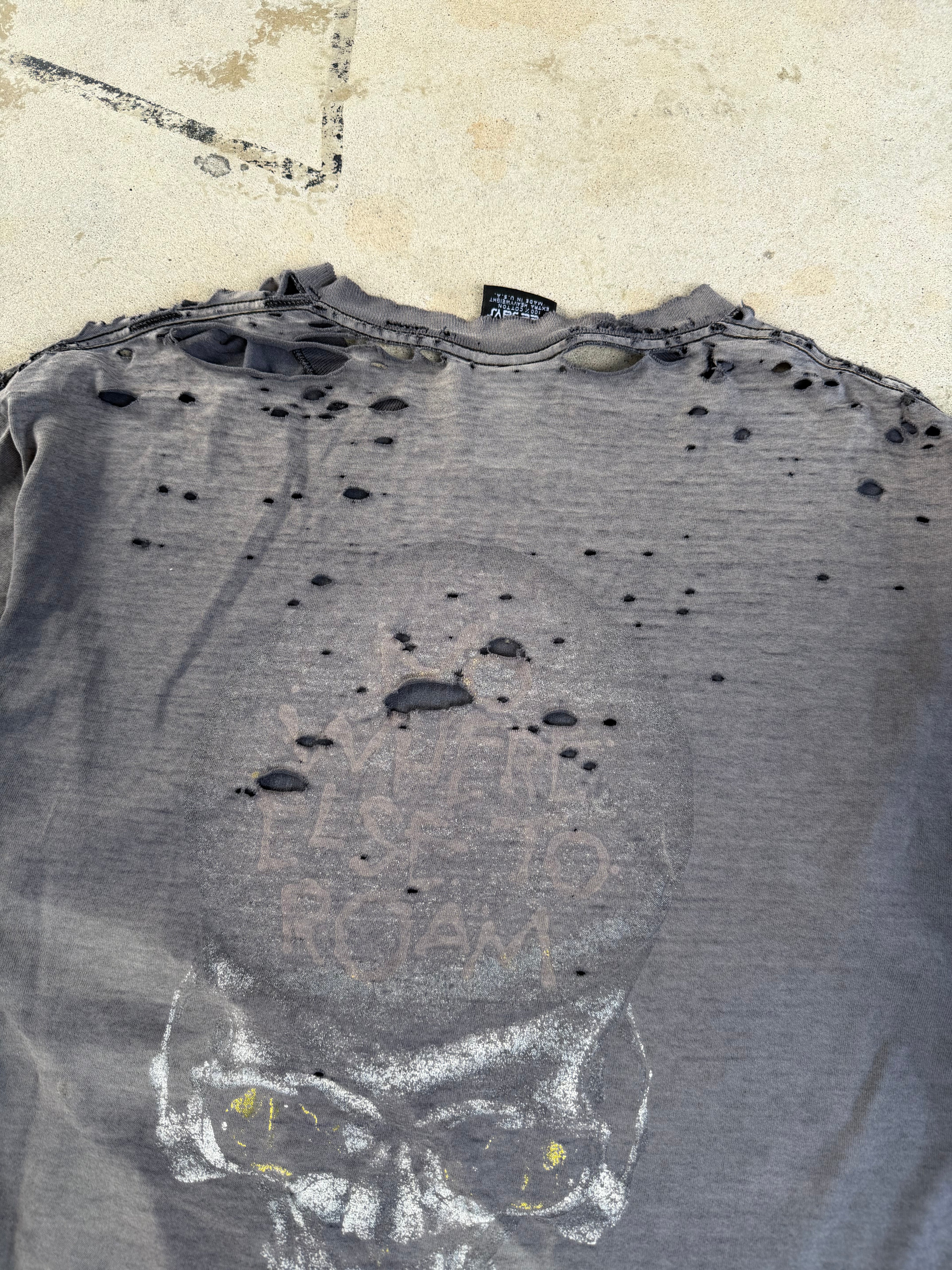 90s Thrashed/Smoked Metallica Band Tee | XL