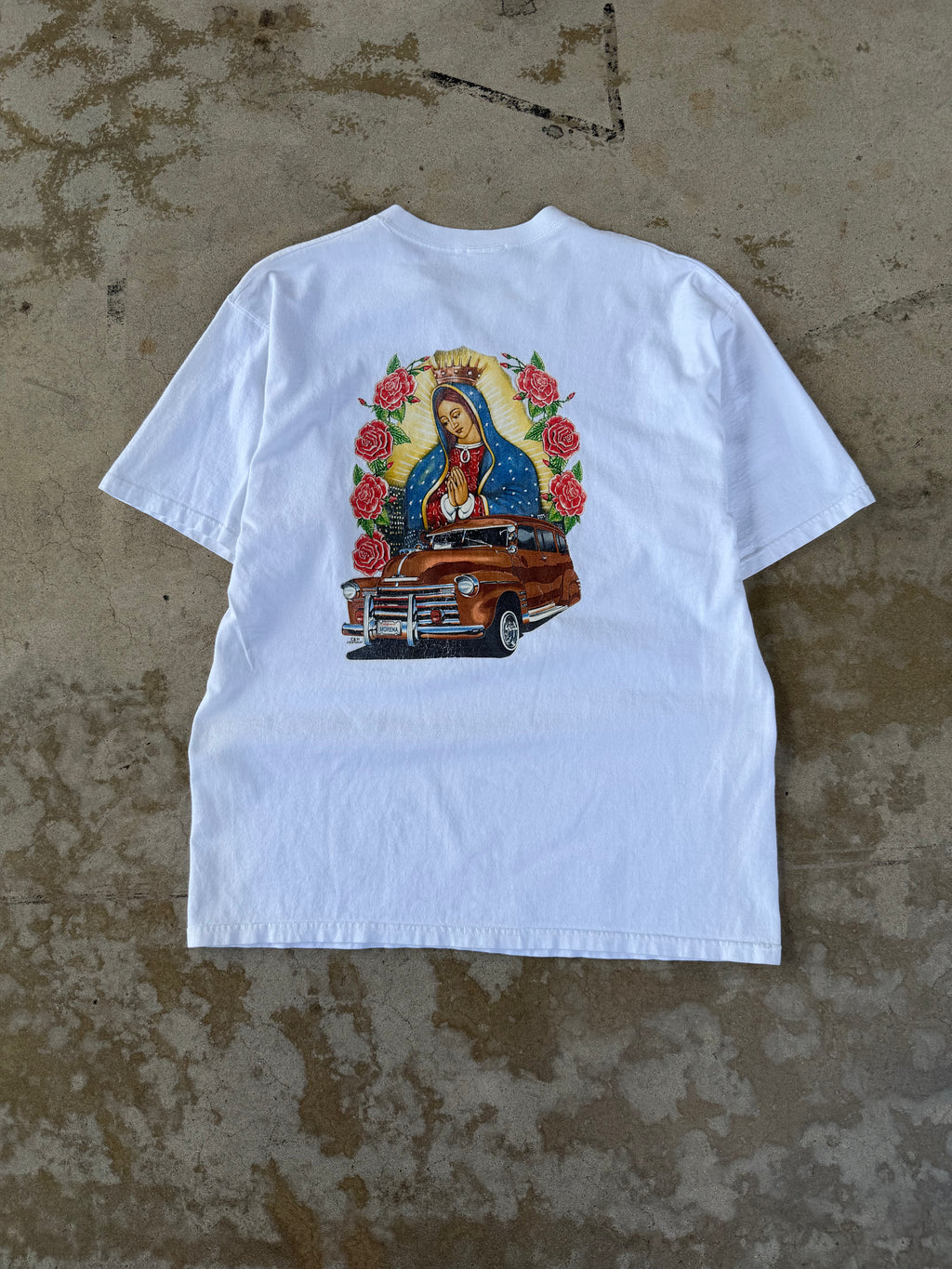 00s Virgin Mary Car Tee | L