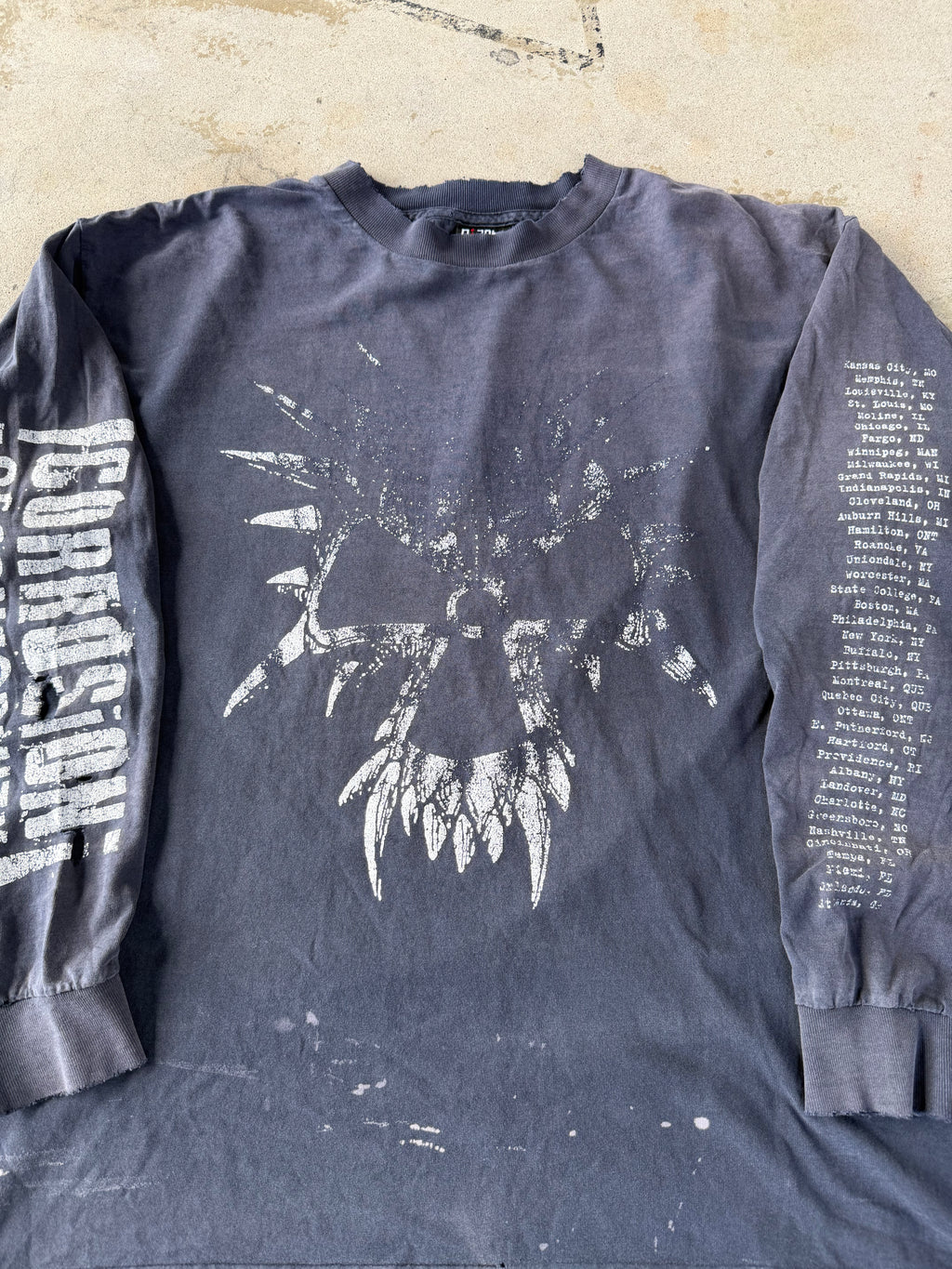 90s Faded/Thrashed Corrosion Of Conformity Band Longsleeve | XL
