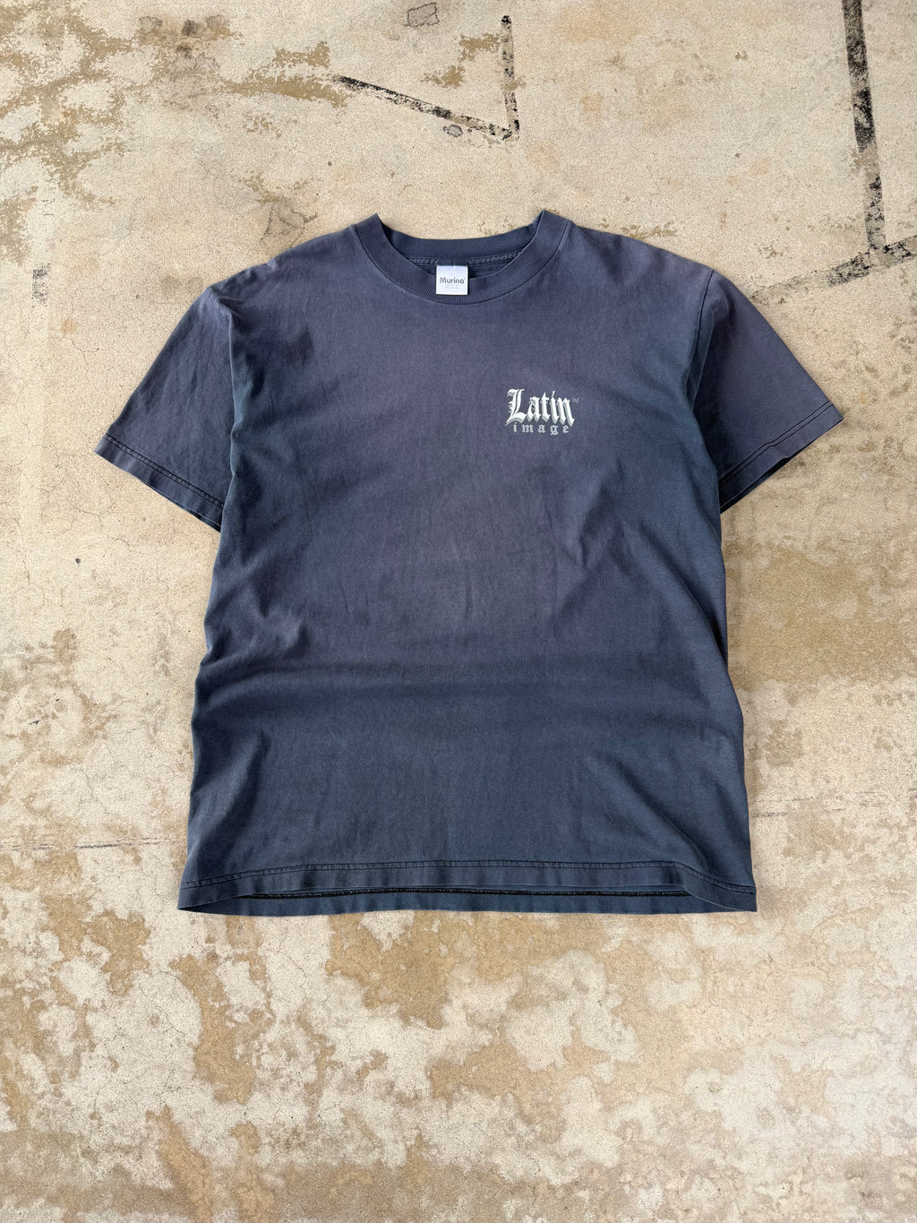 90s Faded Virgin Mary Tee | L