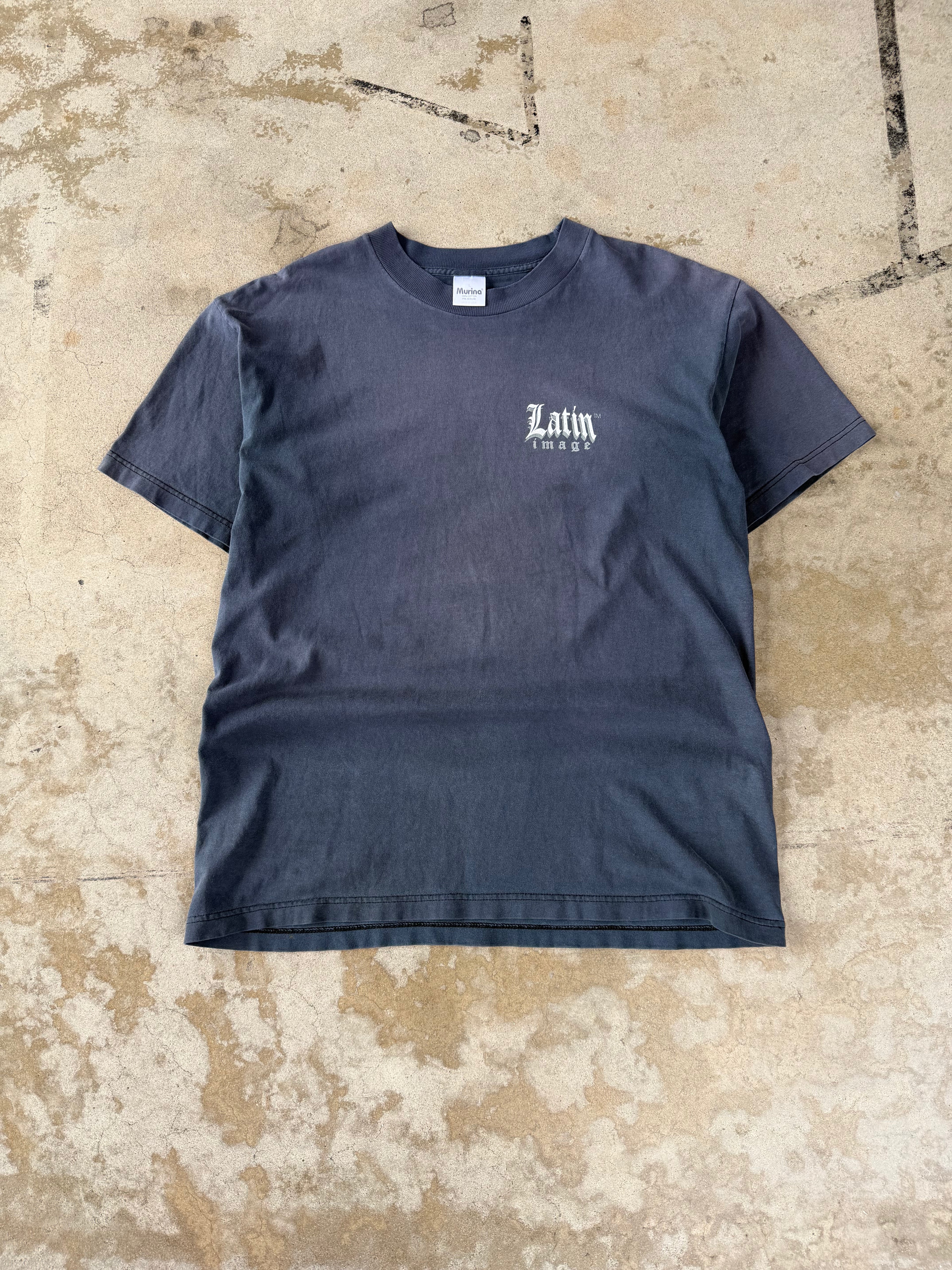 90s Faded Virgin Mary Tee | L