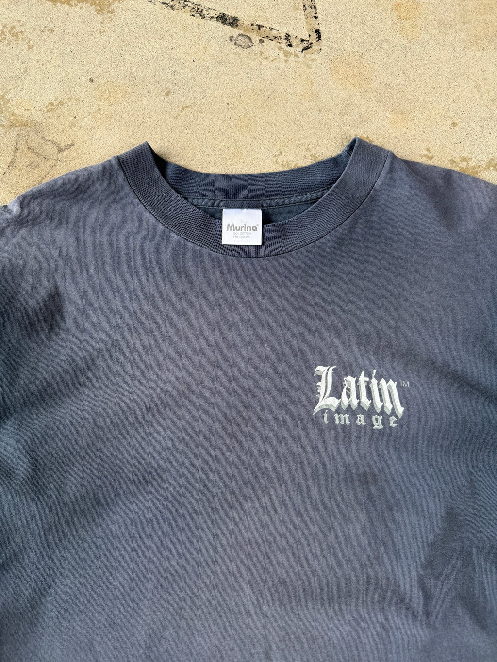 90s Faded Virgin Mary Tee | L