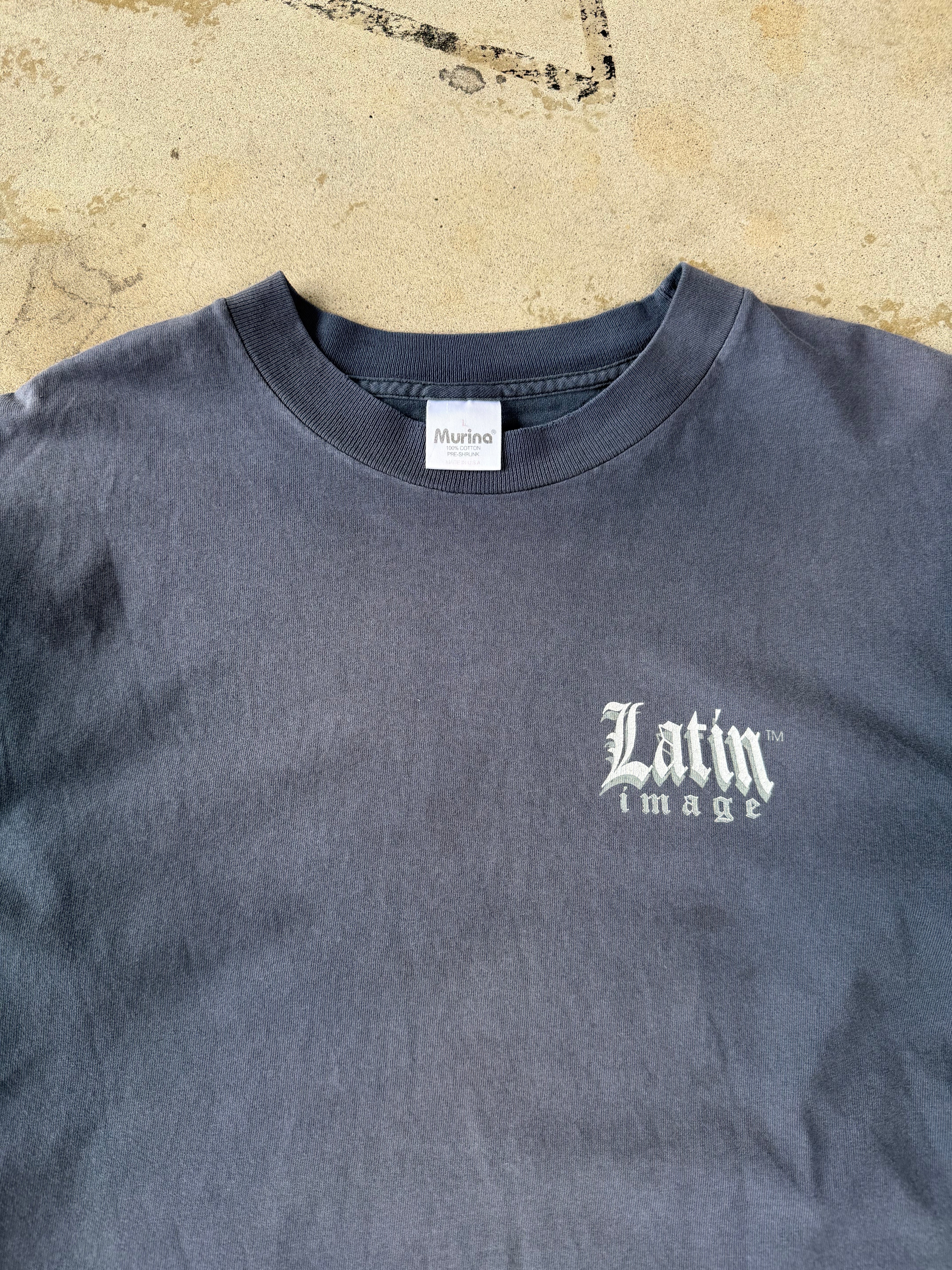 90s Faded Virgin Mary Tee | L