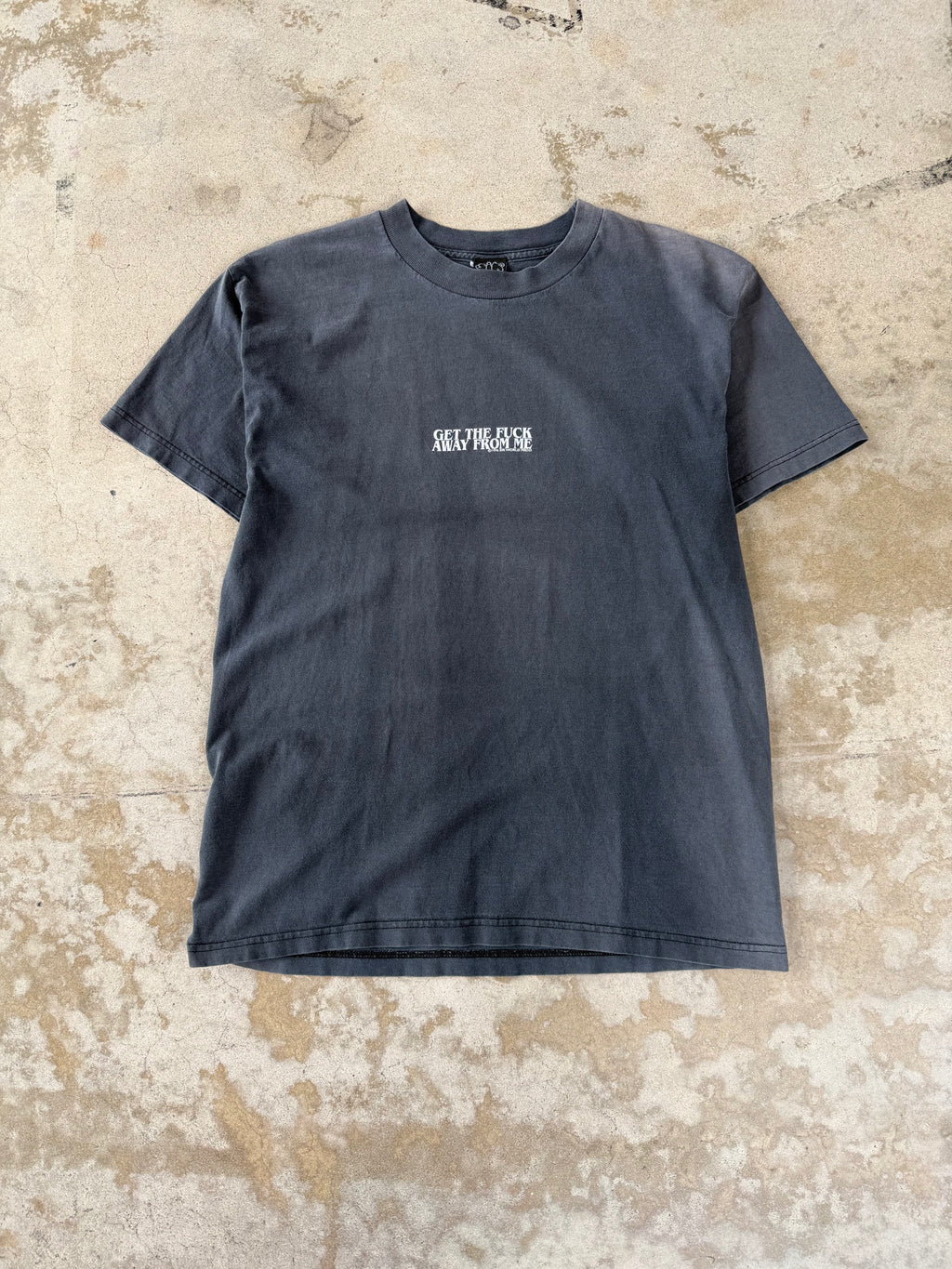 90s Faded "Get The Fuck Away From Me" Tee | L