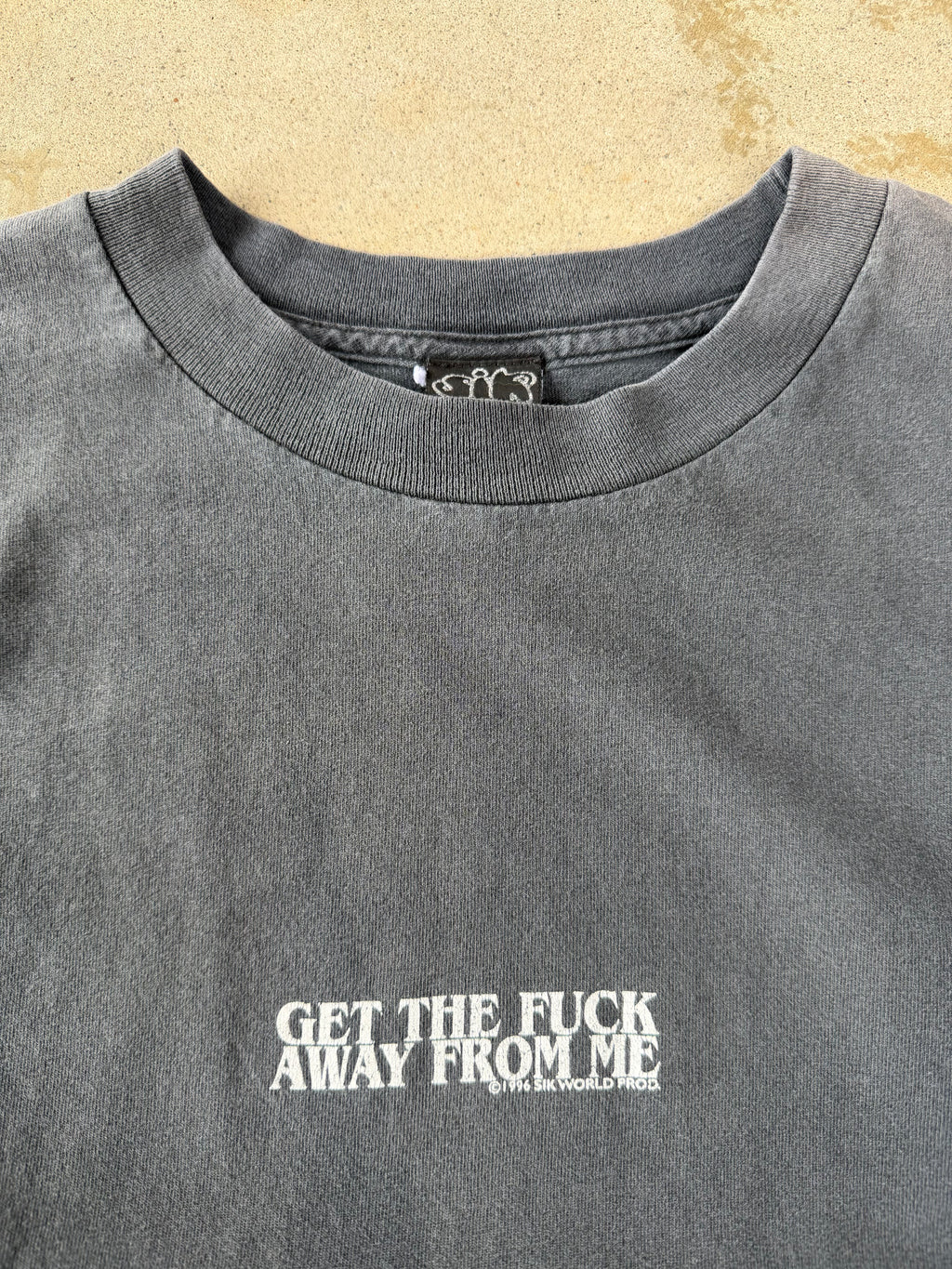 90s Faded "Get The Fuck Away From Me" Tee | L