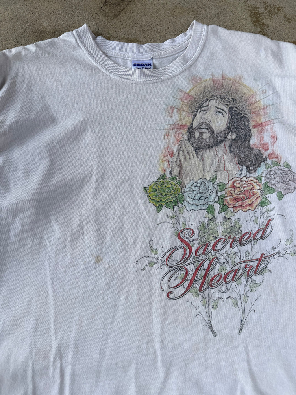 00s Jesus "Sacred Heart" Tee | L