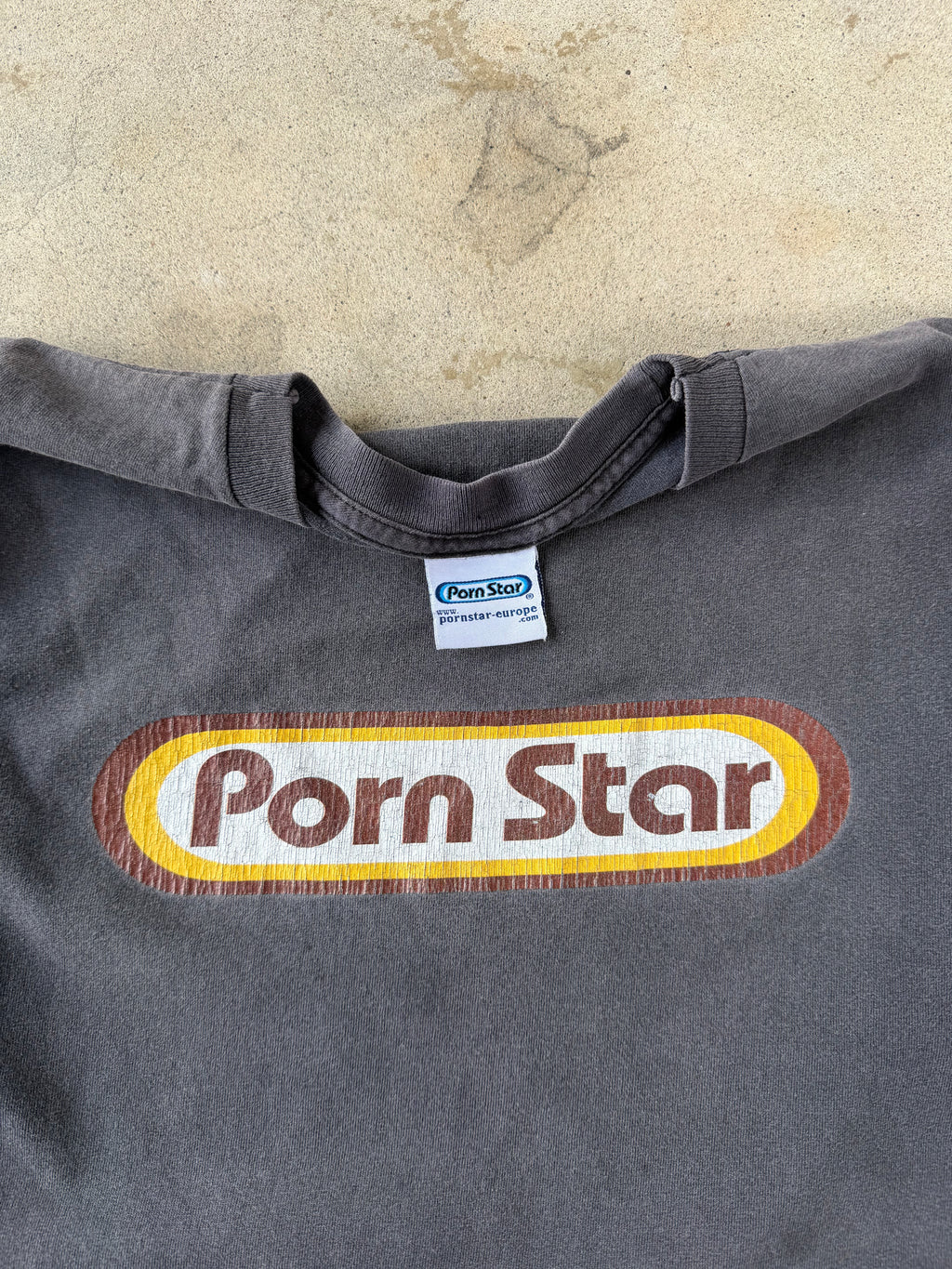 90s Faded Porn Star Skate Tee | L