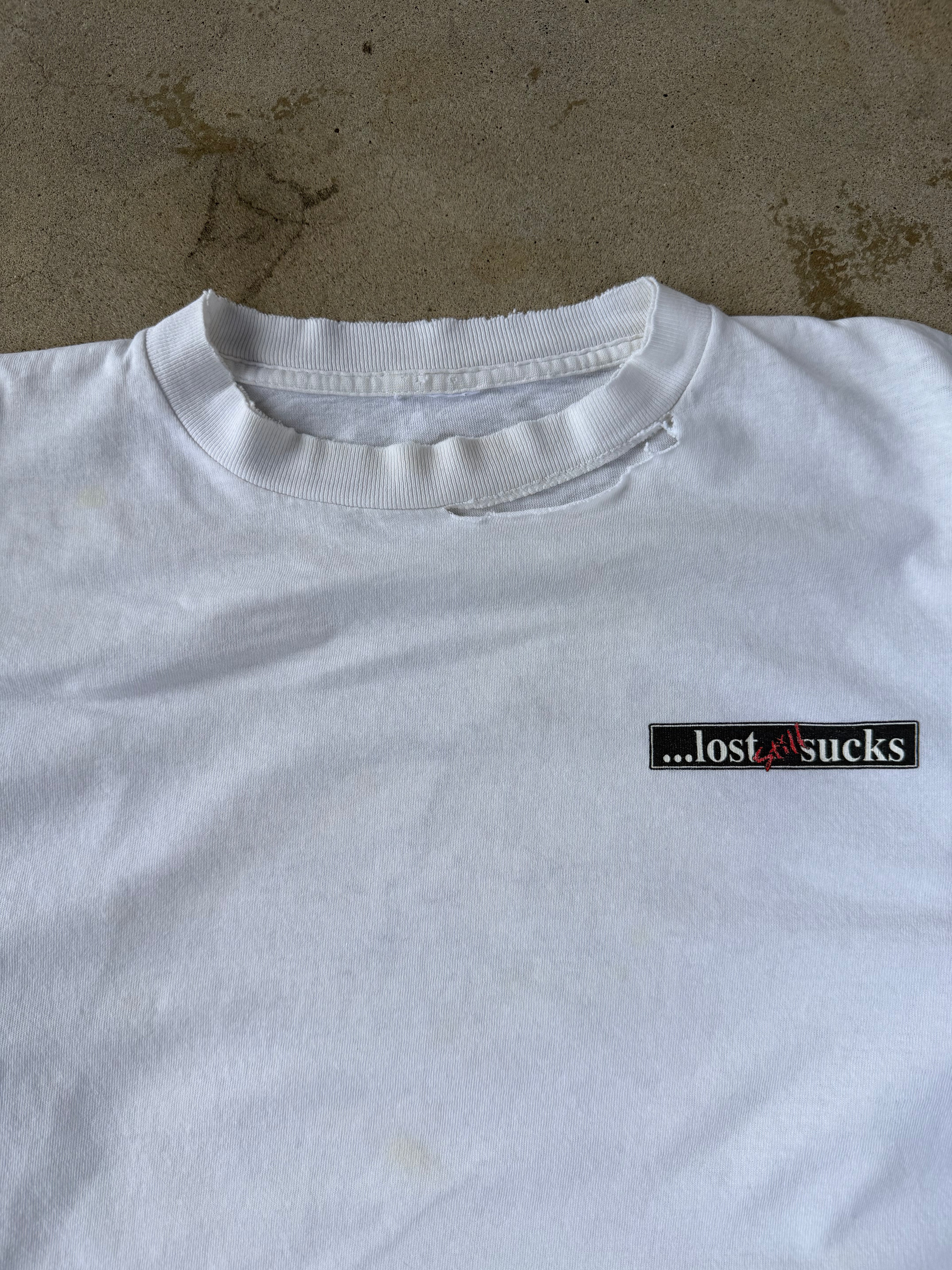 90s Distressed Lost Skateboards “Lost Still Sucks” | XL