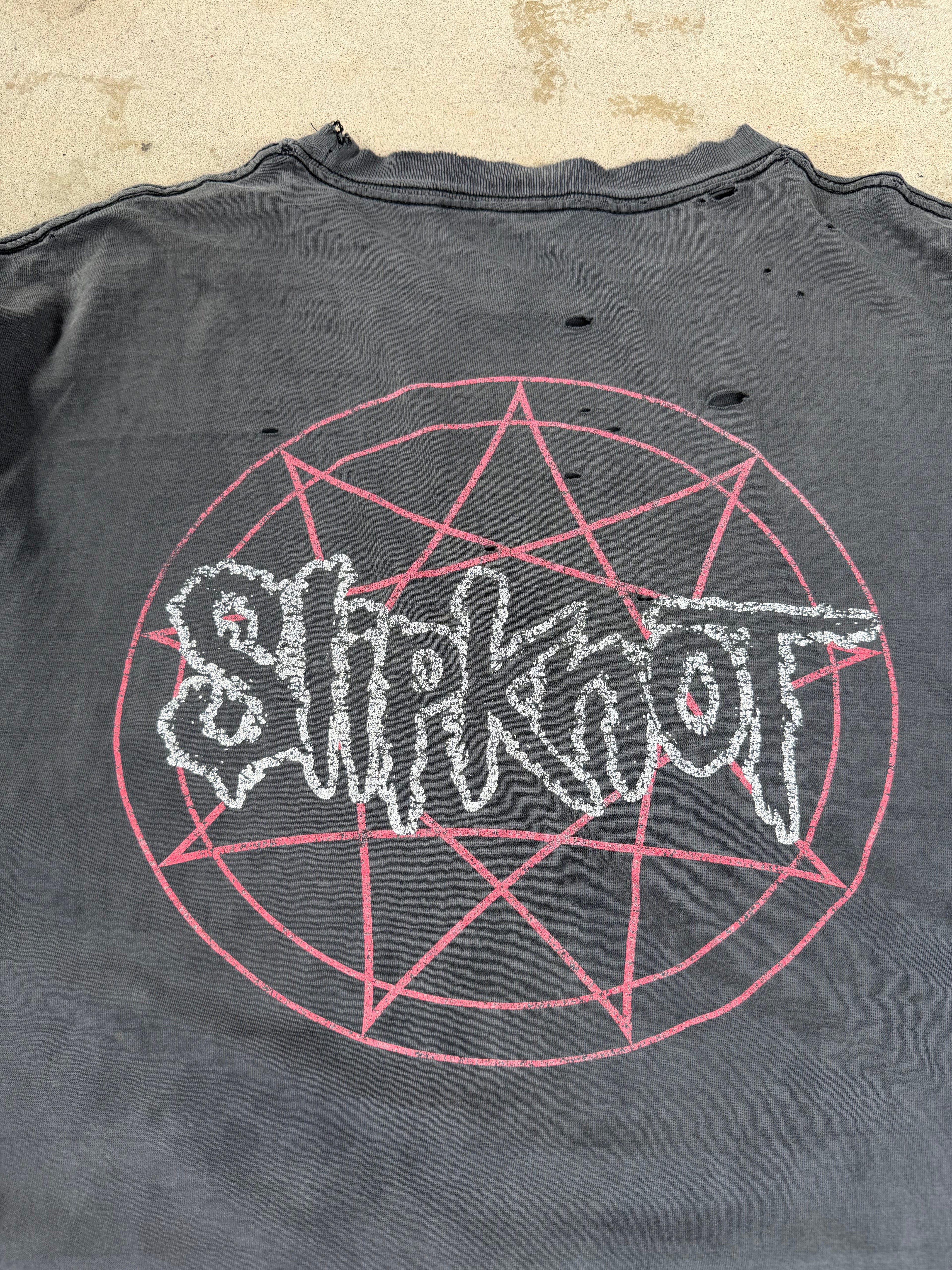 00s Faded/ Distressed Slipknot Pentagram | XL