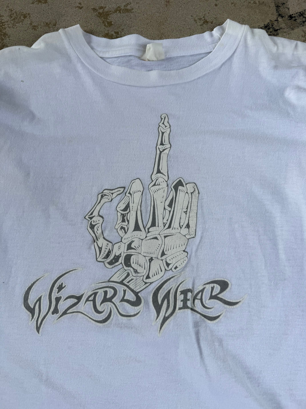 Late 80s Skeleton Middle Finger | L