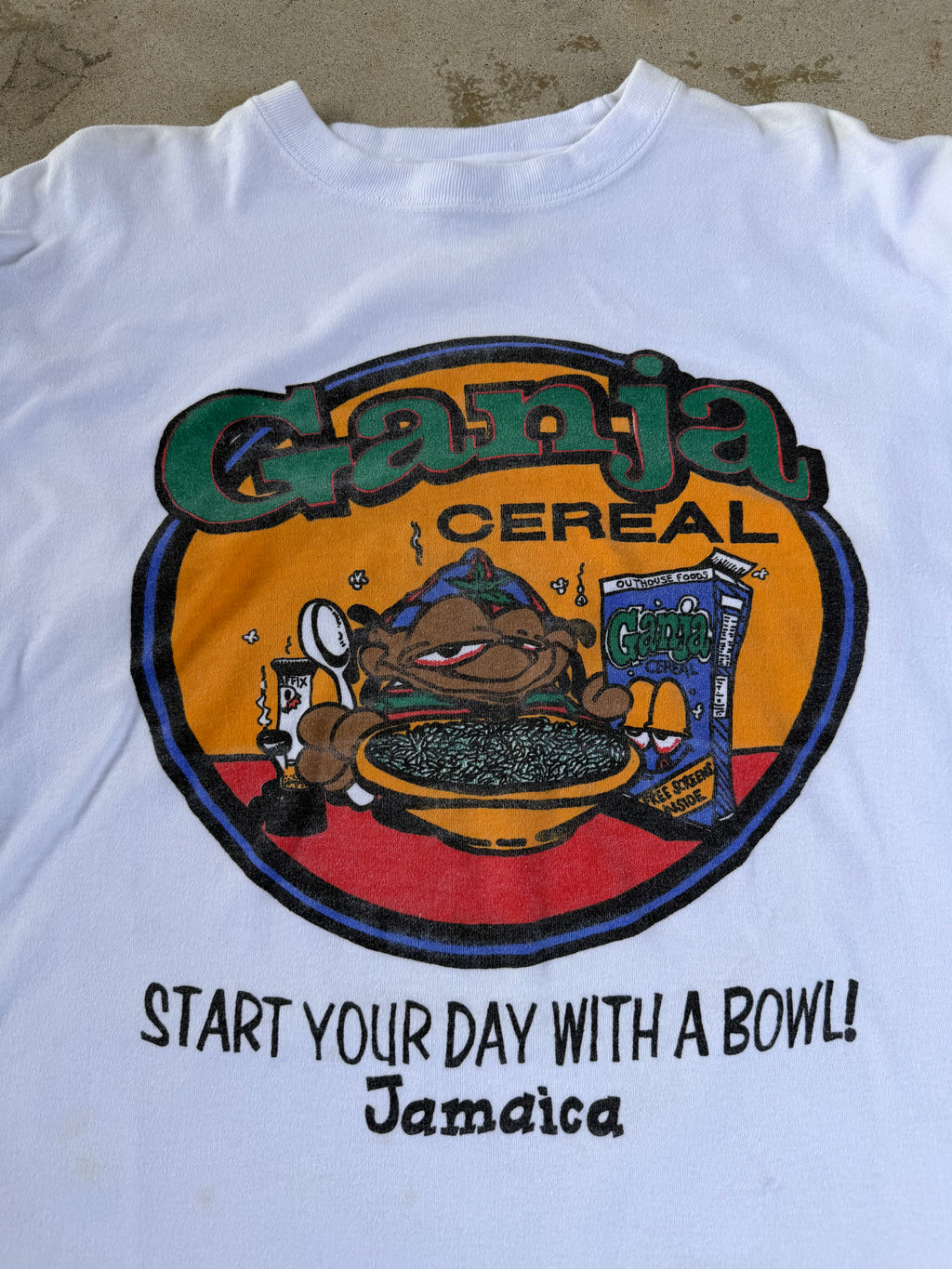 90s Ganja Cereal Comedy Tee | XL