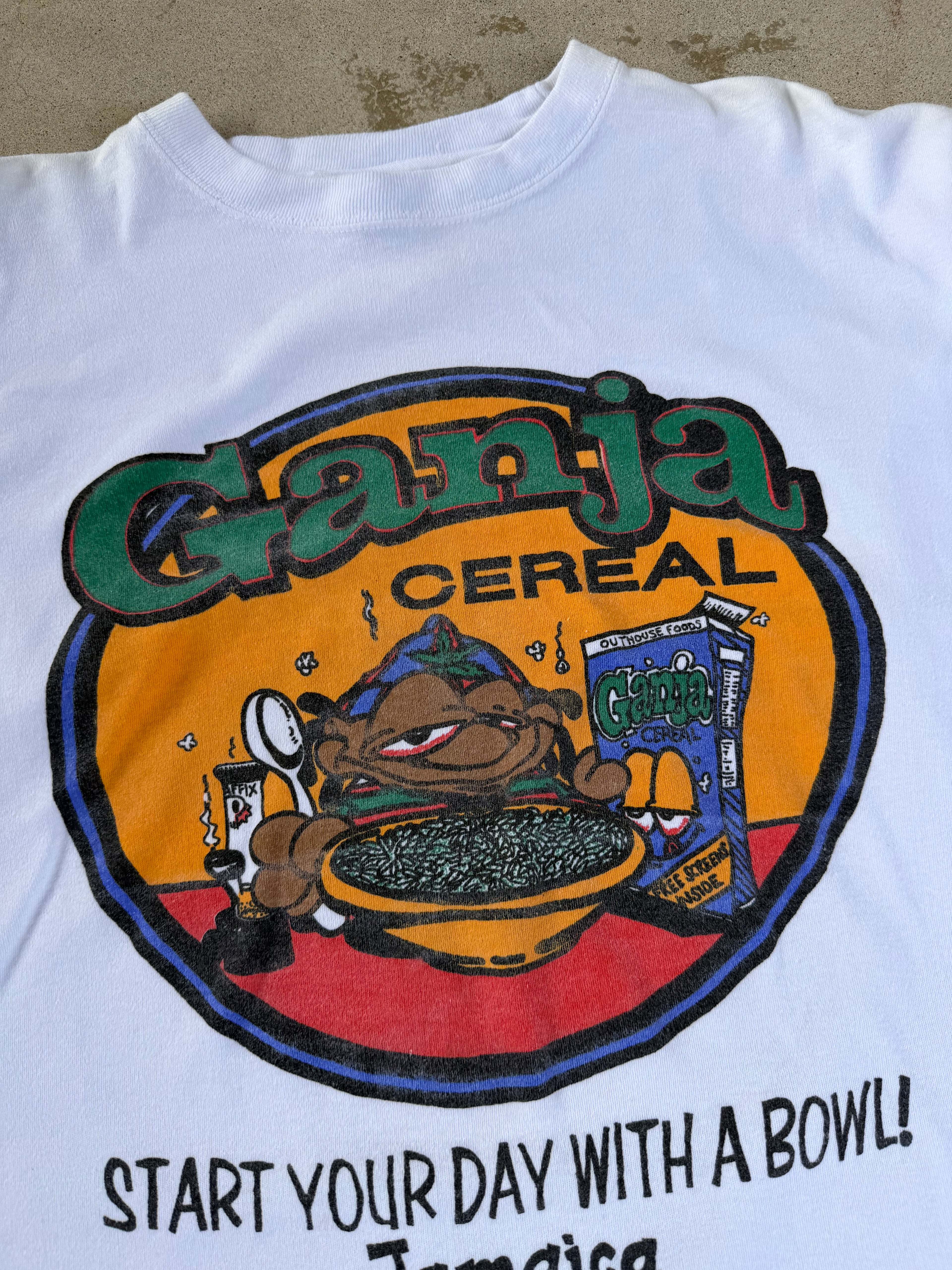 90s Ganja Cereal Comedy Tee | XL